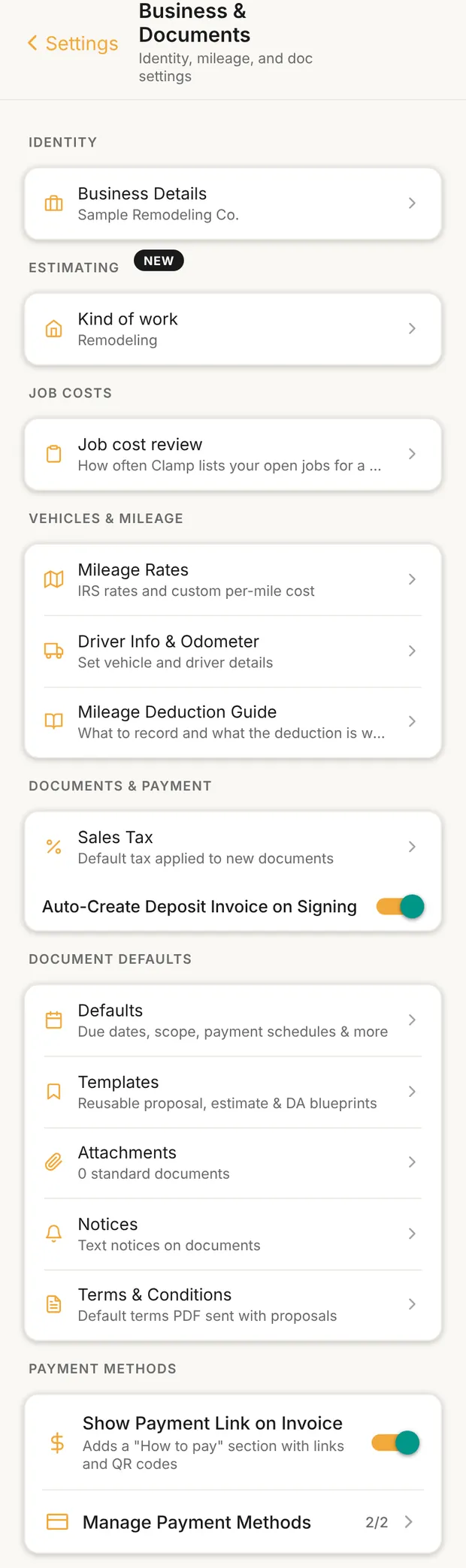 Business & Documents