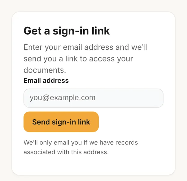 Get a sign-in link